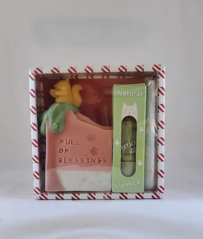 Olive Moisturizing Soap + Lip Balm Set